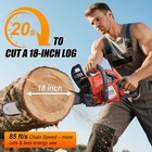 58cc Gasoline Chainsaw 18   20  Bar Powered Engine Wood Cutting Gas Chain Saw