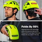 Fend Super Plus Folding Bike Helmet W  Lights   Smart-fold   Small  6901a2f