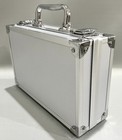Aluminum Hardcase Briefcase-black Foam white Interior-storage-non Locking-new