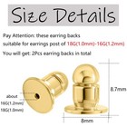 Locking Earring Backs For Studs Secure Earrings Back Gold