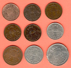 Latvia Lettland 1922-1939s  Lot Of 9 Coins 6575