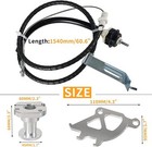 Clutch Cable  triple Hook Clutch Quadrant  firewall Adjuster Kit For 96-04 Ford 