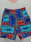 Vintage 80s Lightweight Cotton Shorts Aztec Turtle Lizard Usa Boys Medium 5 6