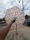 Hello Kitty   Friends Compact Folding Umbrella Floral Hawaii Wrist Strap