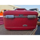 Vintage American Tourister Tiara Train Case Red Hard Shell Makeup Vanity Box