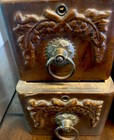 Set Of 4 Antique Singer Sewing Machine Treadle Drawers - Ornate Matching