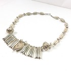 Vintage Elegant Tribal Native American Style Mixed Design Beaded Silver 25   