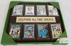 C   I Collectables 12 x15  Nfl Miami Dolphins All-time Greats Cherrywood Plaque