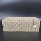Vintage Chinese Silk Covered Boxes Lot 3 Brocade Storage Read