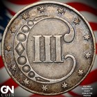 1853 3 Cent Silver Piece A5021
