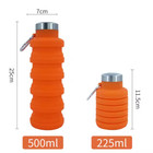 Collapsible Water Bottle  Outdoor Hiking Reusable Foldable Travel  Bpa Free