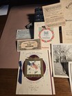 Wwii Us Military Ephemera Lot  Photos  Patches  Cards  Documents Etc