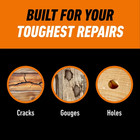 2 Pack Gorilla Wood Filler Natural Finish 16 Oz Interior Exterior Repair