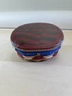 Longaberger Basket W Lid 2002 American Celebration Stars   Stripes Red New Ds51