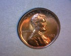 1965 Lincoln  Cent     broad Strike    copper    very Nicely Toned    us Error Coin