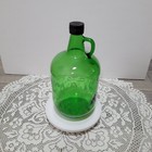 Vintage Ernest Julio Gallo Dark Green 4 Liters Glass Bottle Jug Original Cap
