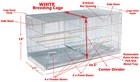 Lot-4 Of Stackable Birds Parrot Breeding Center Divider Cages With Rolling Stand