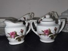 Childs Moss Rose China Tea Set Vintage Made In Japan Gold Trim Pink Roses 26 Pcs