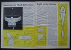 Sundial Solar Clock 1972 Howto Design Plans Large 6    X 8    Can Be Built Smaller