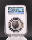 2018p Austrailia Emu Ngc Ms70 1oz   9999 Silver Australia 1 Of First 600 Lvb3 14