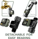 Water Flow Meter With 180 Removable Panel 4 Measure Modes    5  High Accuracy And