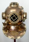 Vintage Diving Divers Helmet Us Navy Mark V Ship Copper Antique Diving Helmet 