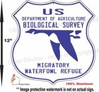  1930 s National Wildlife Refuge - Waterfowl - 12  Shield   Replica  Hunting