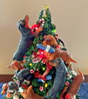 Danbury Mint Lighted Dachshund Weiner Dog Christmas Tree Figure 12    no Star  