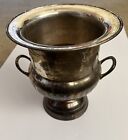 Vintage International Silver Co Ice Bucket Silver Plated Copper Bucket- 9 1 4   
