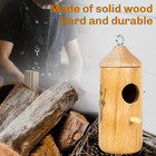 3pc Hummingbird House For Outside Hanging Wooden Bird House  Nest   Hemp Ropes