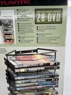 Atlantic Onyx Dvd Tower 28 Disc Wall Mount Media Storage Rack Steel Wire Black