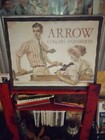 Vintage Authentic Aarow - Collars And Shirts Advertisement Poster Board Canvas 
