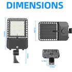 Led Parking Lot Light 300w Commercial Street Area Shoebox Fixtures Dusk To Dawn