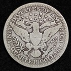 1909-d Silver Barber Quarter Good Free Shipping