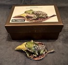 Frog Gem Trinket Box With Crystals Mint In Box 