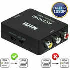 Rca Av To Hdmi Converter Adapter Av 1080p For Tv Audio Video Composite Av2hdmi