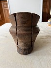 Vintage Wooden Puzzle  5 Pieces  Block Millinery Mold Primitive Marked 22