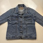 Vintage Rare 90s Volcom Denim Workwear Jacket Usa Made Size Small Trucker