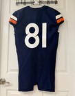 Nike Virginia Uva Cavaliers  81 Tekai Kirby Game Used Football Jersey Size 40