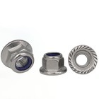 Nyloc Nuts With Serrated Flange Nylon Insert Flanged Lock Nut A2 Stainless Steel