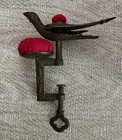Antique Victorian Brass Sewing Bird Pin Cushion  