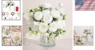 Lifelike Peony Flower Bouquets - 2 Pack Silk Floral Decor For Every Occasion