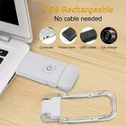 Usb Rechargeable Clip On Book Led Light Dimmable Lamp For Reading In Bed 
