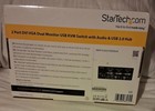 Startech Sv231ddvdua 2 Port Dvi Vga Dual Monitor Kvm Switch Audio usb Nib