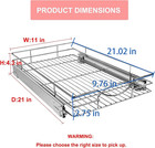 Pull Out Cabinet Organizer 11  W X 21  D  Heavy Duty Kitchen Cabinet