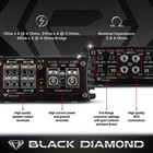Black Diamond Dia-k4 Car Audio Amplifier 4 Channel Full Range Class D 2000w
