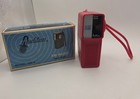 Woolworth Vintage Red Audition Am Radio 125-4 In Box W Manual headphones-tested