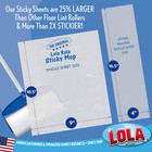 Lola Rola Sticky Mop W  48  Coated 4-piece Aluminum Handle  Traps Hair dust lint