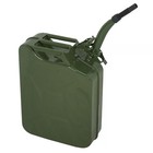 20l Army Green Fuel Can   Portable Steel Petrol Diesel Tank With Spout