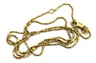 14k Solid Yellow Gold Bead Station Chain Necklace 16-18  Dainty Adjustable Lobst